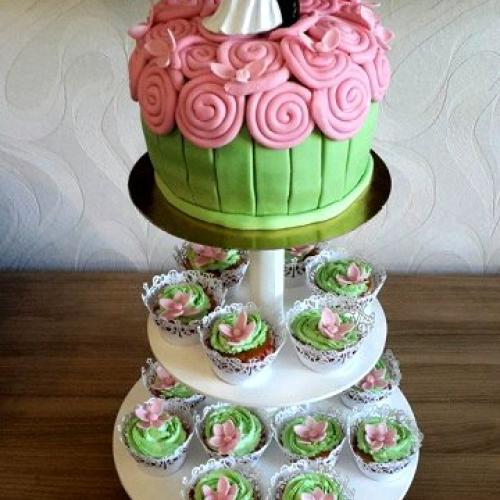 svadobná cupcakeková