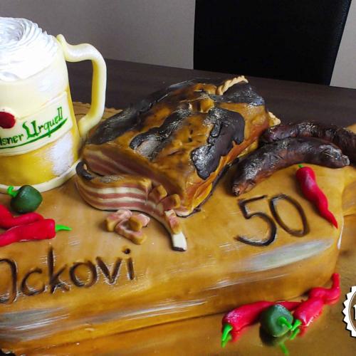 Denko + slaninka + klobáska + pivko 