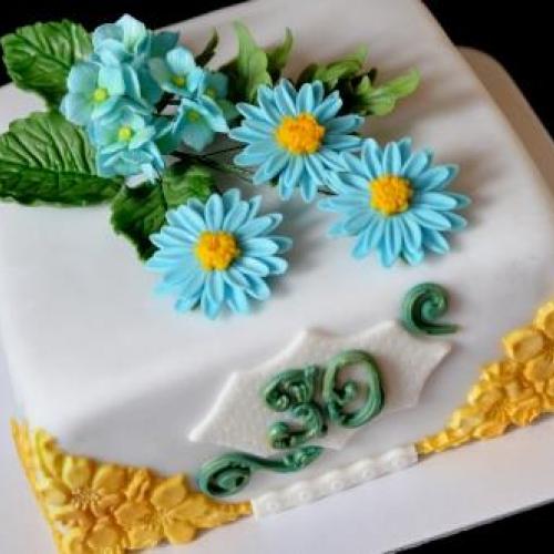 46. Torta Modré kvety