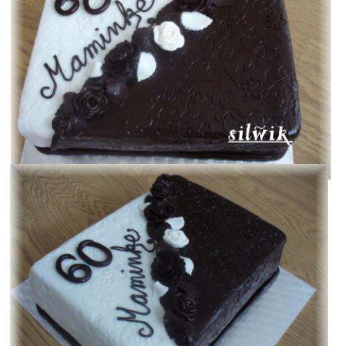 "60" Čokoládovo - marcipánová torta
