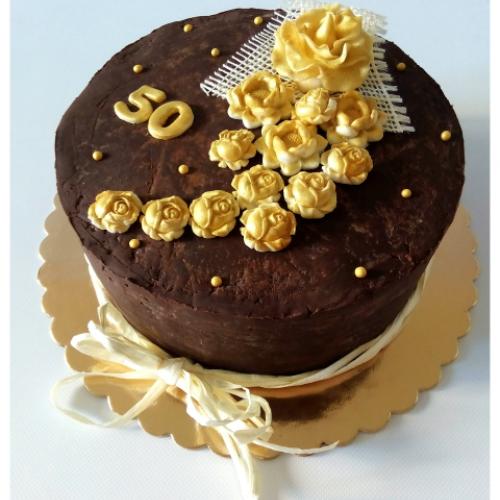 Torta k 50 - tke s ganážom
