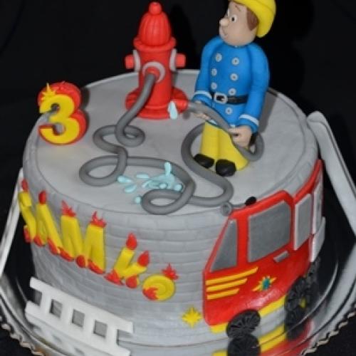 49. Torta Požiarnik SAMko