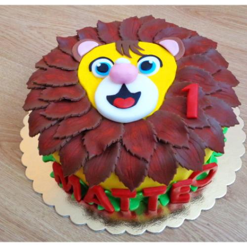 Torta levík pre malého Mattea narodeného v znamení leva :)