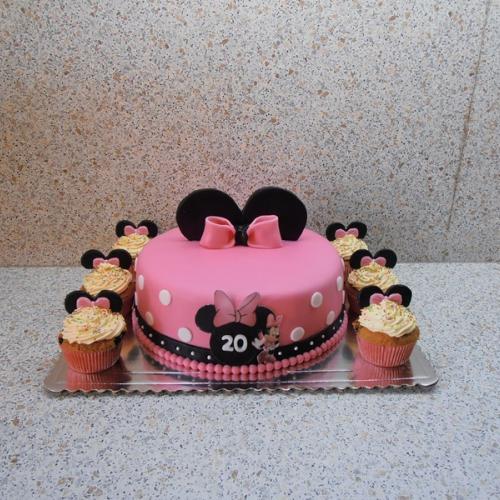 Minnie + muffiny  (podľa prineseného obrázka)
