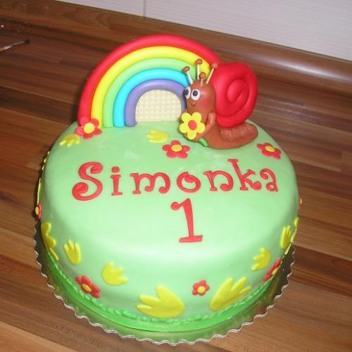 dúha a slimáčik