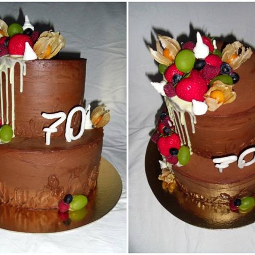 Ovocná čoko torta