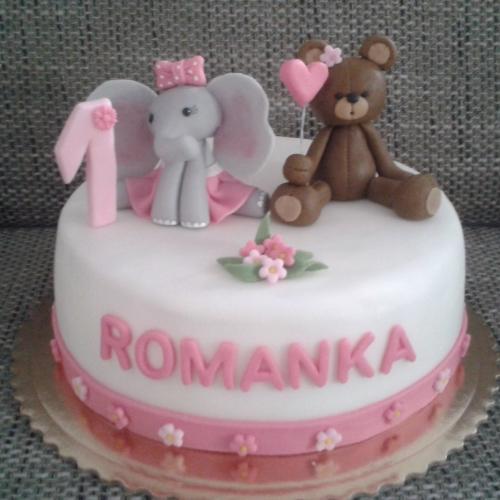 torta so zvieratkami 1.rok