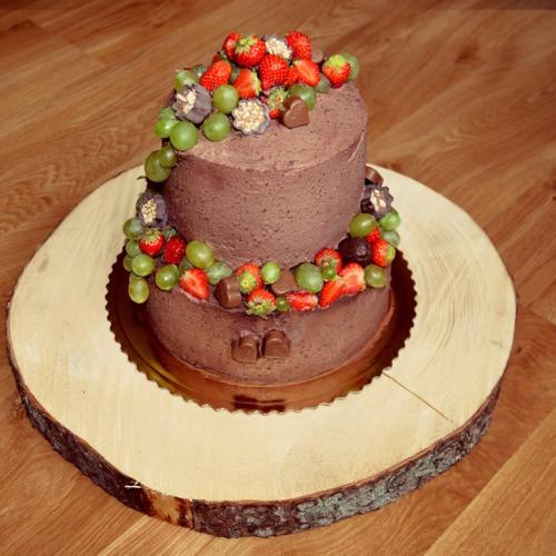 cokoladova torta bez potahu