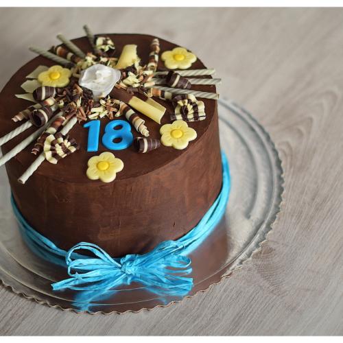 Čoko tortička na 18. narodeniny