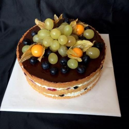 Bezlepková polonahá torta