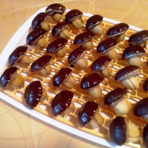 Škoricové hríbiky s mocca krémom