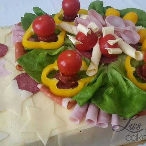 Slaná torta s vajíčkovou plnkou