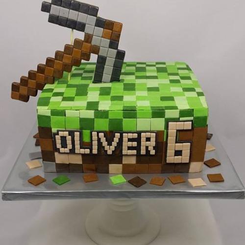 Torta Minecraft pre Oliverka :o)