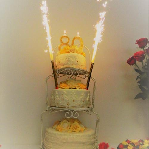 jubilejná torta v akcii