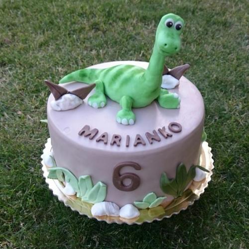 Tortička s dinosaurom