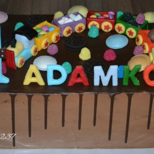 čokoládová s vláčikom