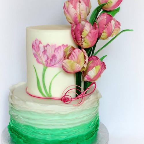 Torta s tulipánmi 