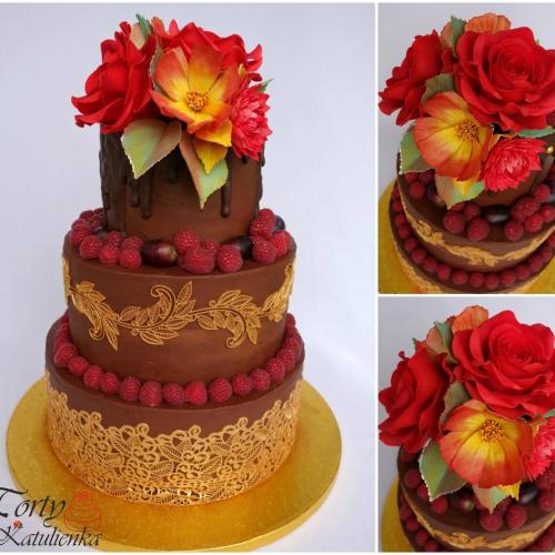 Čokoládová torta jesenná 