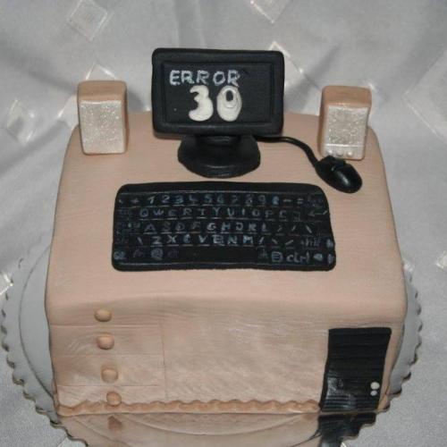 Torta s počítačom