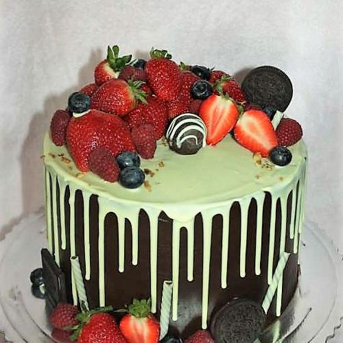 Čokoládová drip torta