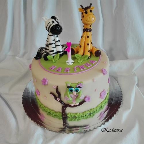Žirafa, zebra a sovička...