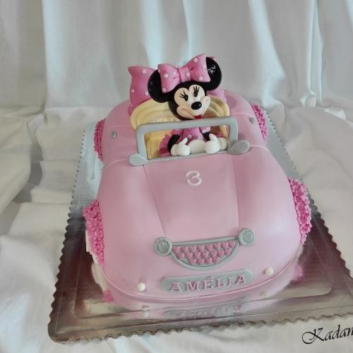 Minnie Mouse Car Cake  /Auto pre Myšku Minnie/