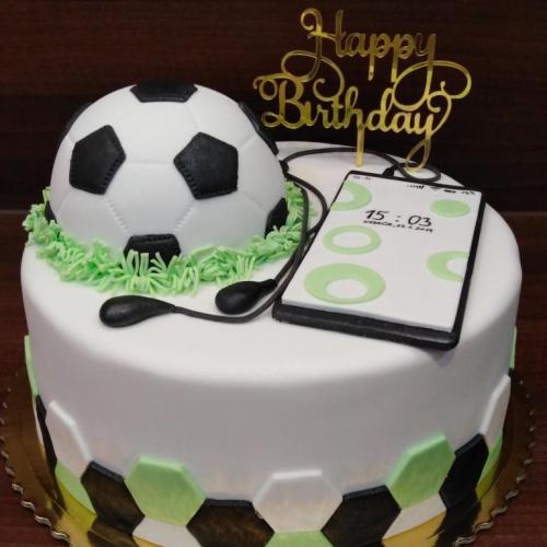 Futbalová lopta a mobil