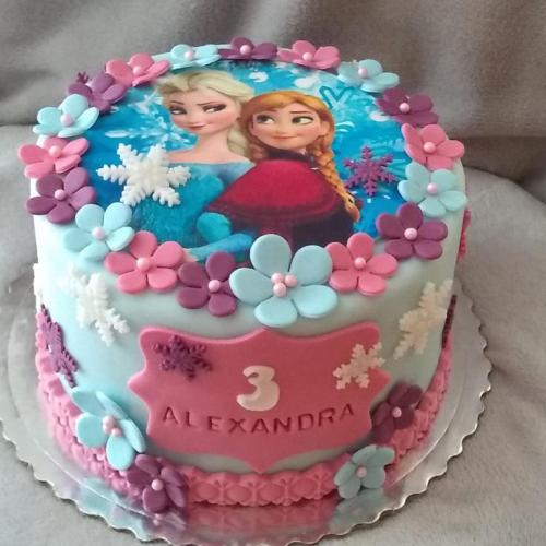 Anna a Elsa na jedlom papieri