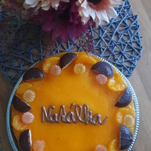 Mandarínková cheesecake tortička