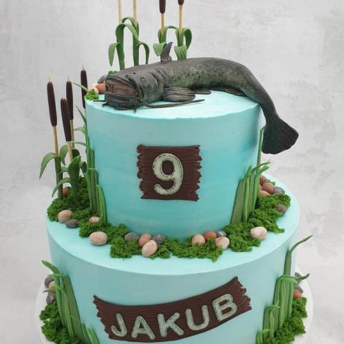 Torta pre Jakubka s modelovaným sumcom