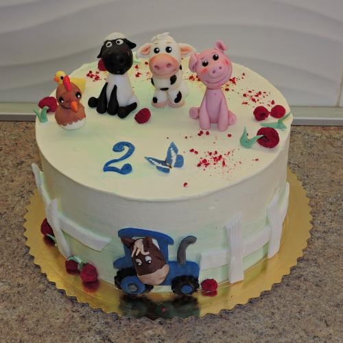 Farma - torta so zvieratkami