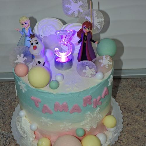 Narodeninová torta s Frozen