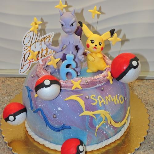 Pokémoni - narodeninová torta