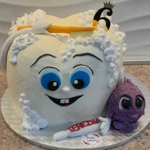 Torta zúbok s kefkou a pastou, Obertová Mária, torta