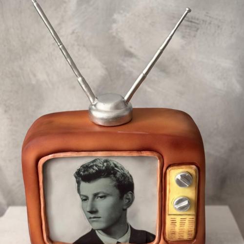 nostalgická retro tv k 80. narodeninám , Marcela Papsonová, torta