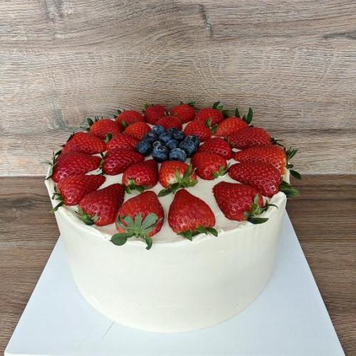Jednoduchá ovocná torta, Mihová Beáta, torta