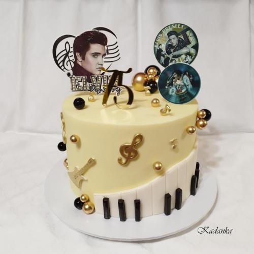 Tortička k výročiu pre milovníčku Elvisa Elvis Presley❤, Kadanka, torta
