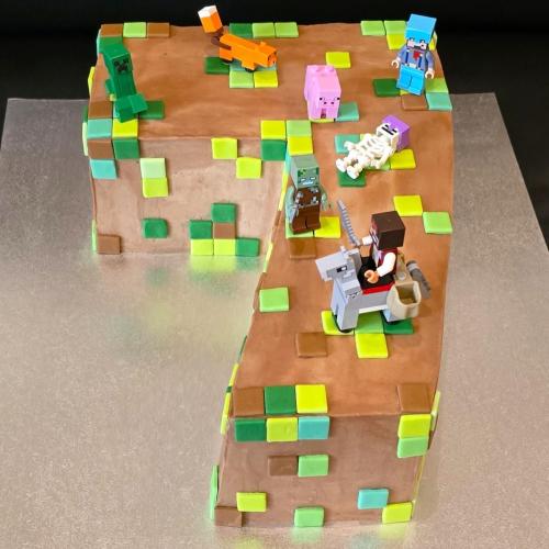 Minecraft Lego "7", KSlavka, torta