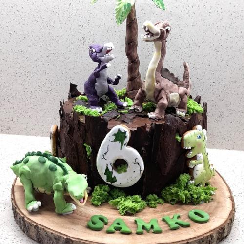 krajina dinosaurov, mariaJ, torta