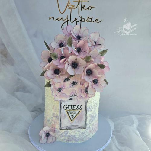 Fashion torta rucne malovana a modelovana, Martina Durcekova, torta