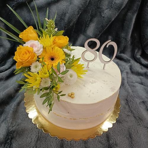 Torta so živými kvetmi , mišičkine tortičky, torta