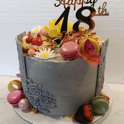 Narodeninová pre vnučku, babina 555, torta