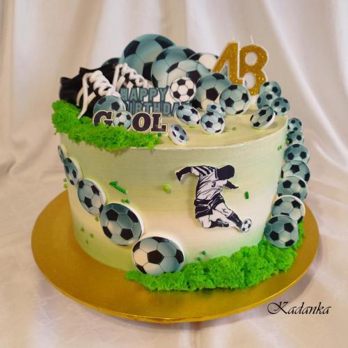 „Futbalová torta“ bezlepková pre pána😉, Kadanka, torta