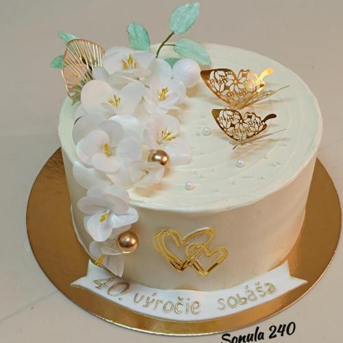 K 40 výročiu sobáša , sonula240, torta