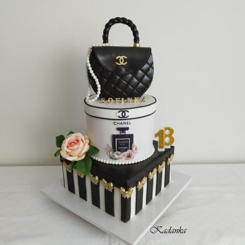 "CHANEL" Všetko je torta aj kabelka😉, Kadanka, torta