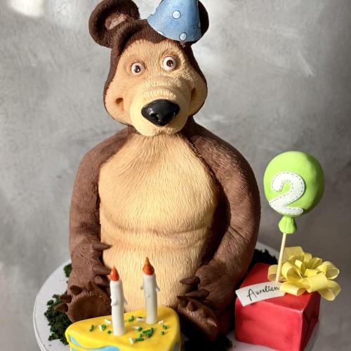 obľúbený medveď od Máši, Marcela Papsonová, torta