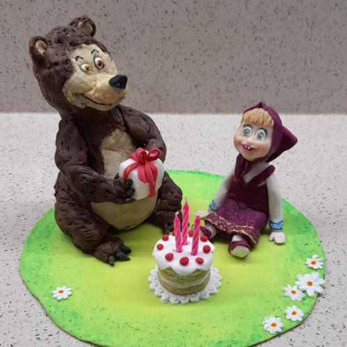 Máša a medveď na tortu, mariaJ, torta