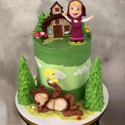 Máša a medveď, Marcela Papsonová, torta