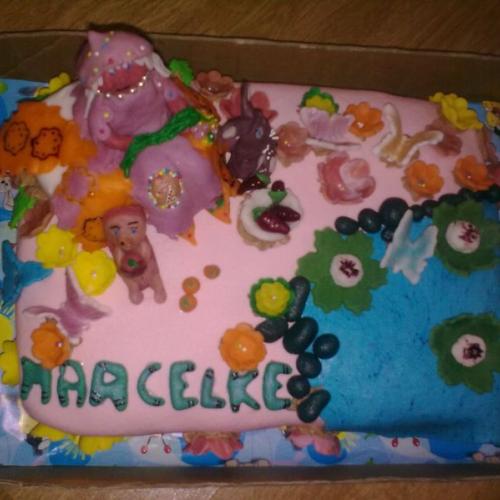 cokoládovo - marcipánová torta