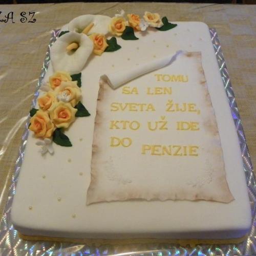 na rozlučku do práce